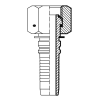 Фитинг BSP (г) 1.1/2" DN=40 (0°) InterLock S55
