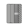 Адаптер BSPP(F) 1" - BSPP(F) 1" L=40 (муфта)