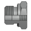 Адаптер BSPP(ш) 1/2" - BSPP(F) 1/4" Form E