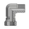 Адаптер 90° BSP(ш) 1" - BSP(г) 1"