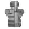 Адаптер ТС P= 6 12x1.5 - BSPP 1/4"(ш) SV 60°