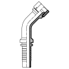 Фитинг JIC (г) 2.1/2" DN=50 (45°)