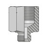 Адаптер BSP(ш) 3/8" - Metric(F) 18x1.5 L=40