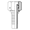 Фитинг BSP (г) 2" DN=50 (0°) (thrust-wire nut) S70