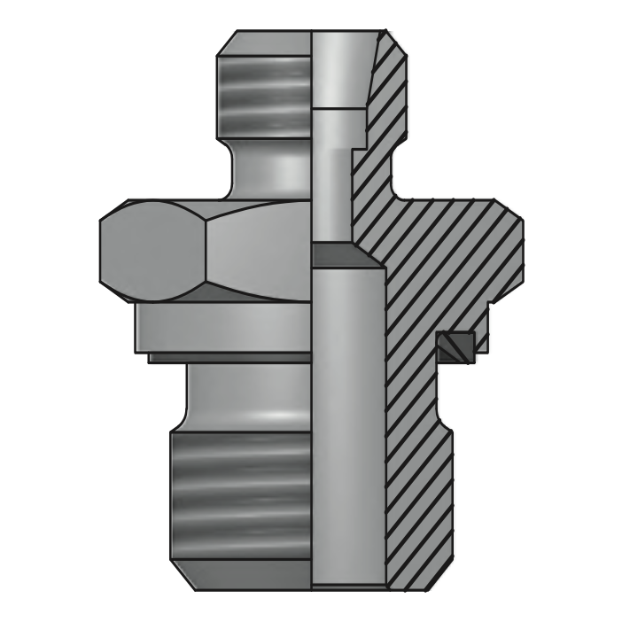 Адаптер ТС P= 6 12x1.5 - BSPP 1/4"(ш) Form E S19