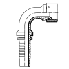 Фитинг JIC (г) 2.1/2" DN=50 (90°) S75