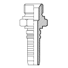 Фитинг BSP (ш) 1.1/2" DN=40 InterLock (ZnNi)
