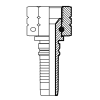 Фитинг JIC (г) 1.5/16" DN=25 (0°) InterLock