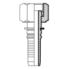 Фитинг ORFS (г) 1.11/16" DN=32 (0°) InterLock
